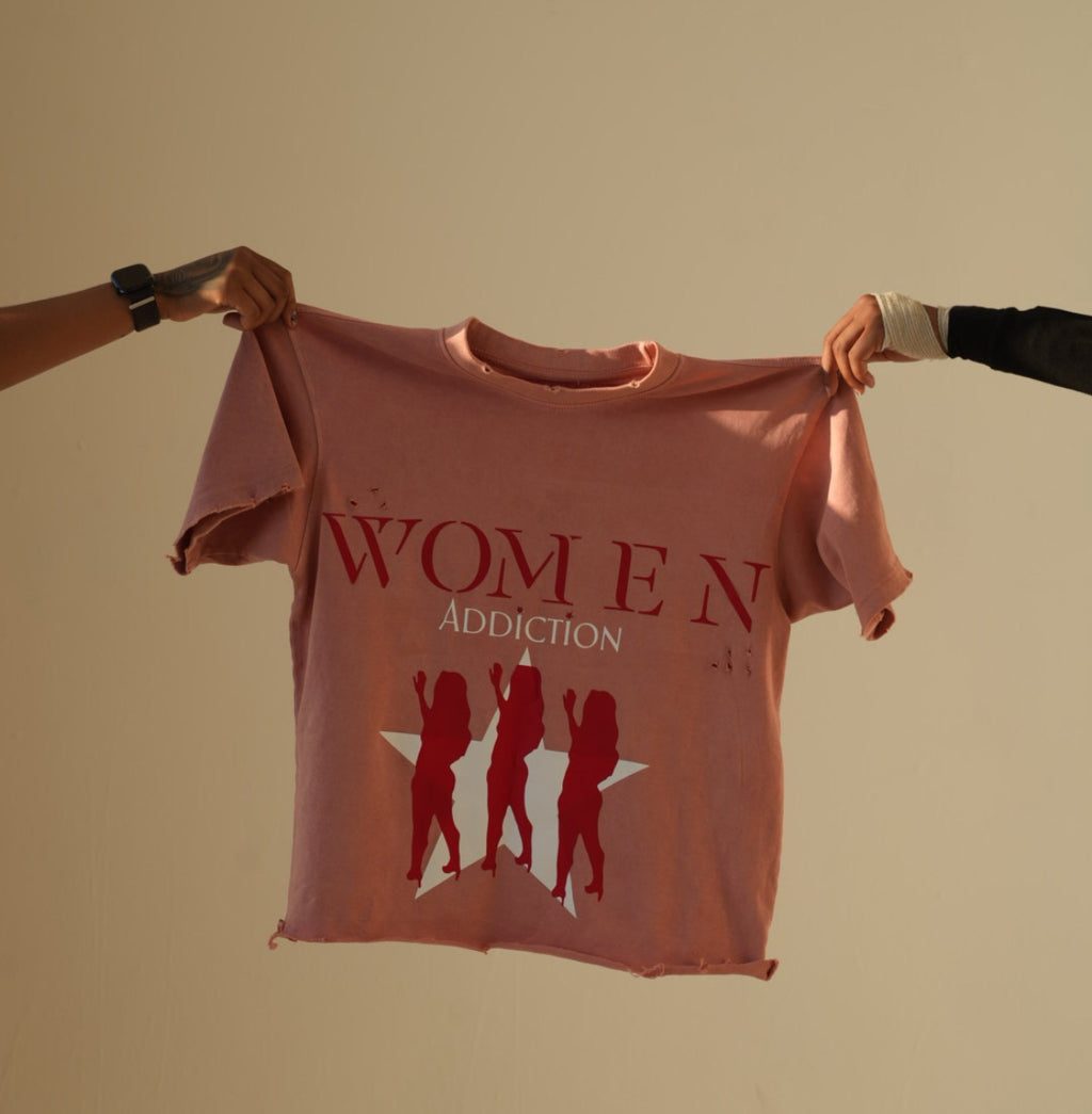 Addicted to her Tee “ Salmon pink “