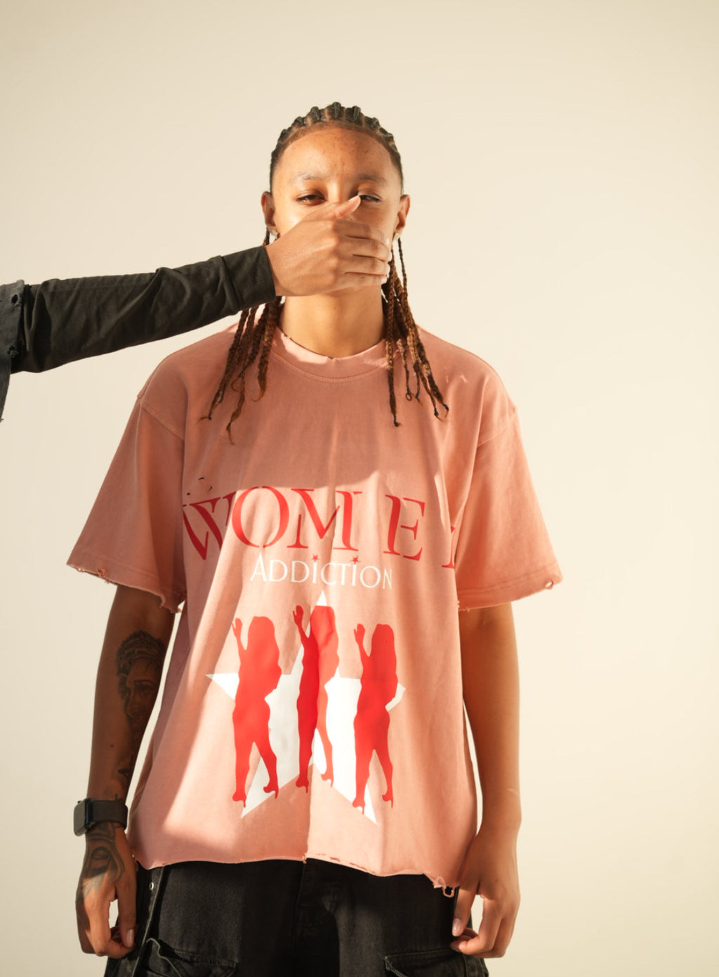 Addicted to her Tee “ Salmon pink “