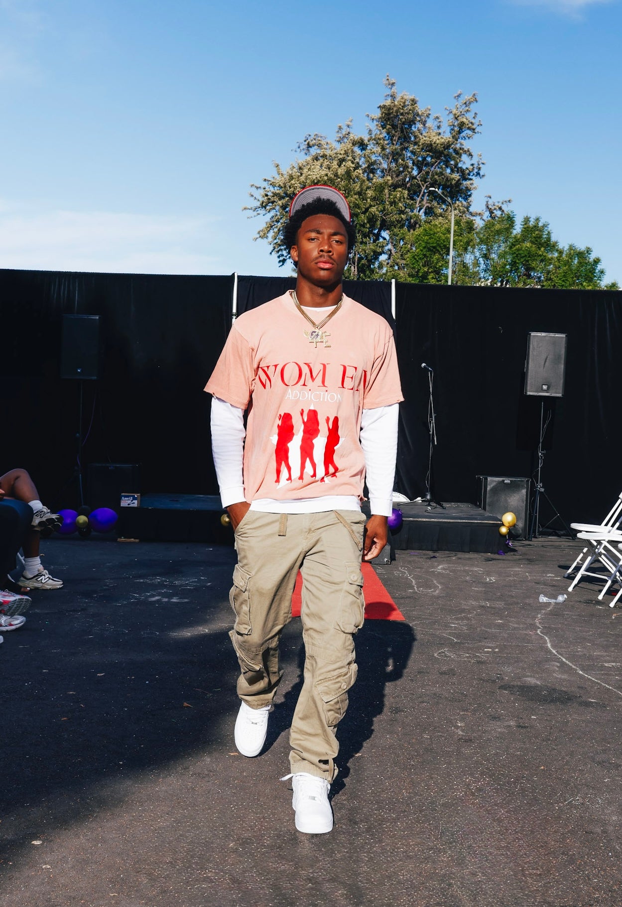 Women Addiction  “Salmon pink“ tee